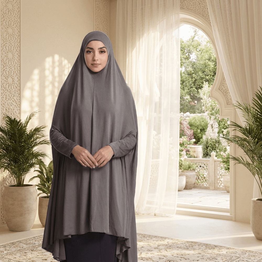 Women'S Formal Traditional Wear - Caftan Plain Muslim Abayas Elegant Soft
