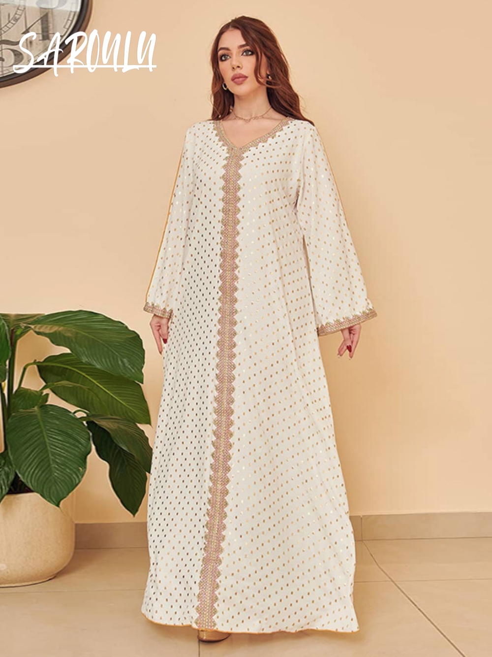 Women'S Formal Traditional Wear - Muslim Gilding Elegant A Line Evening