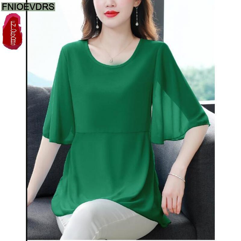 Women'S Formal Wear Blouse - M-4XL Loose Clothes 2023 Women Summer