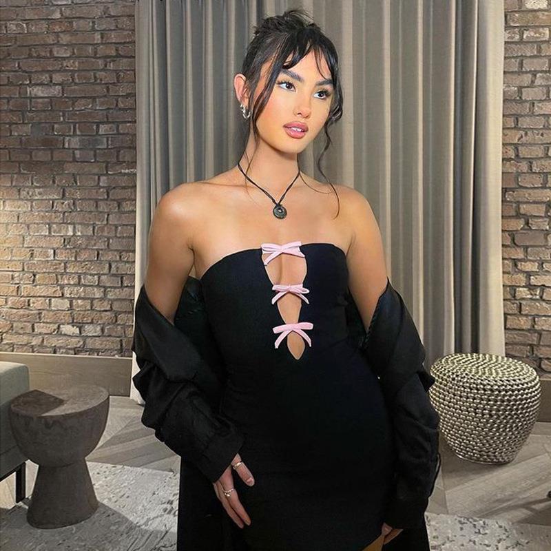 Elegant Bow Backless Sleeveles - Female Formal Wear 评论和价格