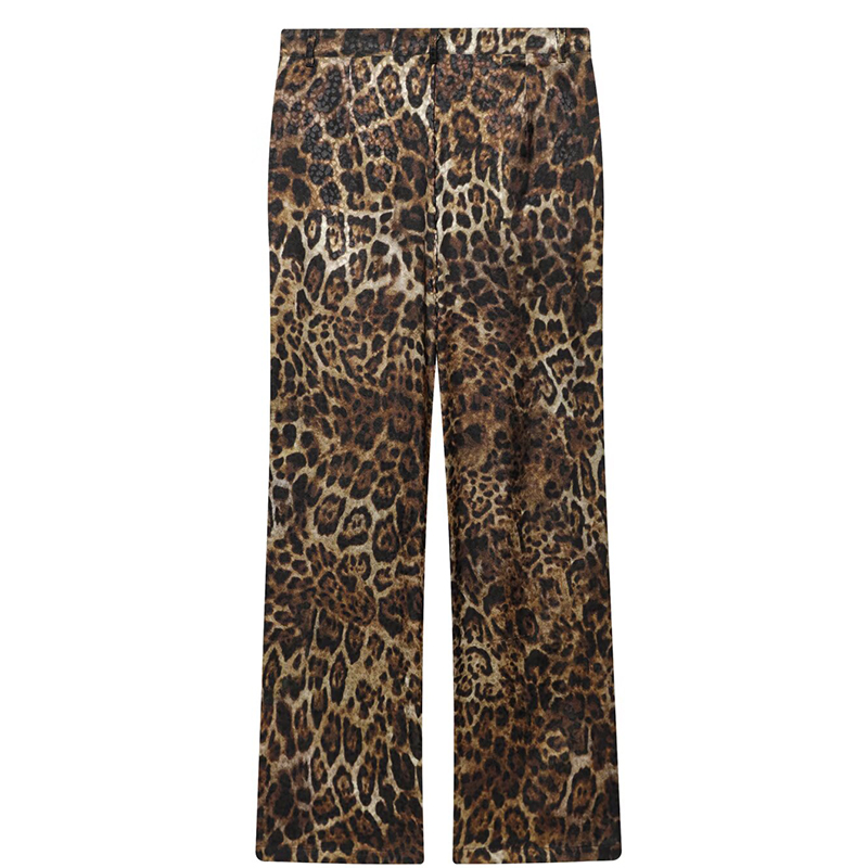 HXAO Leopard Pants Sets 2 Piec - Female Formal Wear 评论和价格