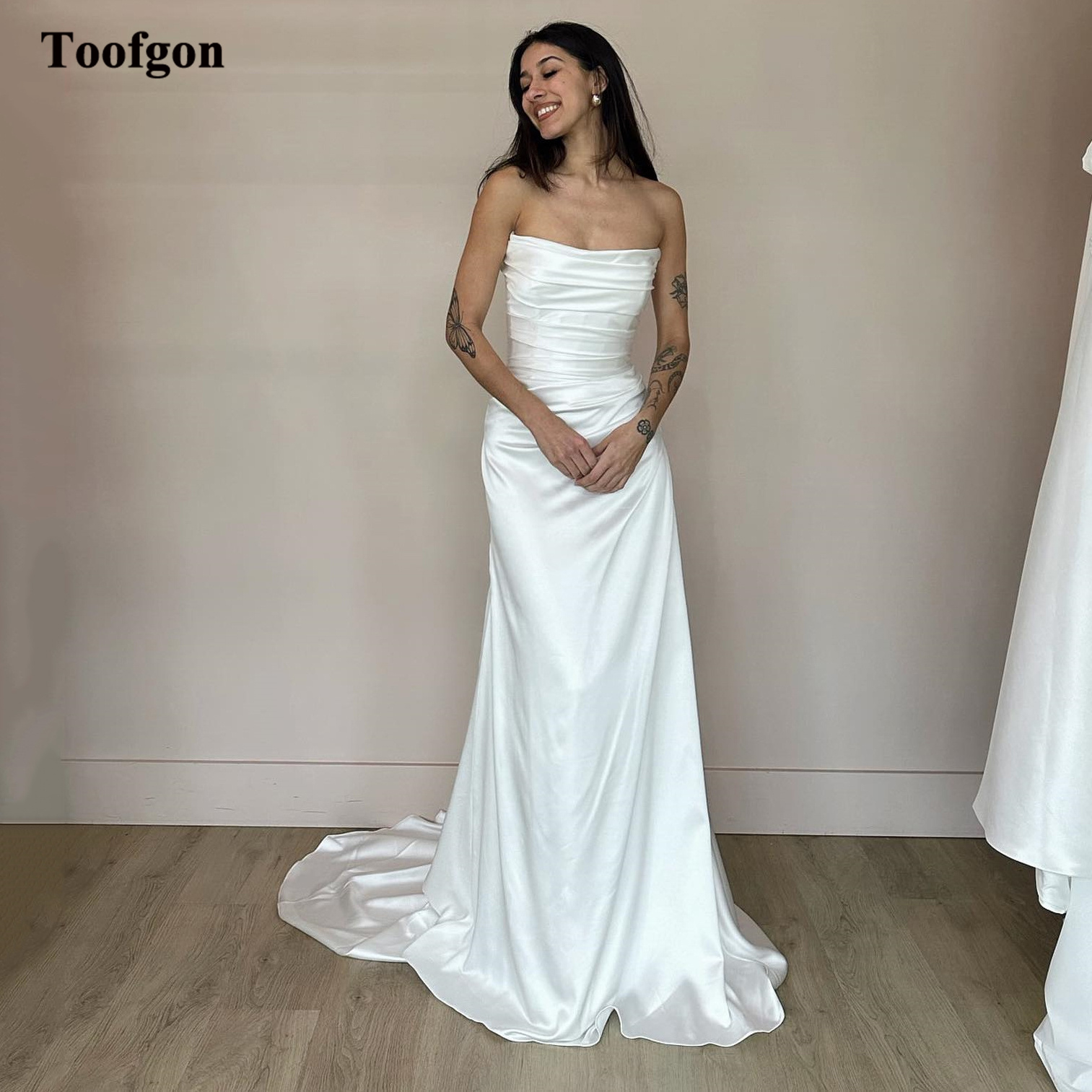 Customized Mermaid Soft Satin  - Vintage Women'S Formal Wear 评论和价格
