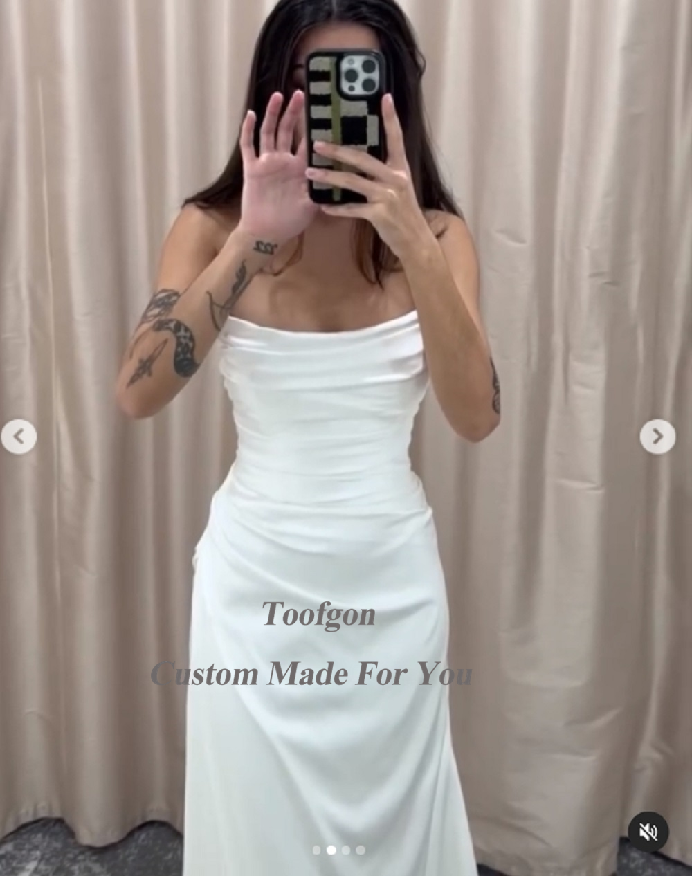 Customized Mermaid Soft Satin  - Vintage Women'S Formal Wear 评论和价格