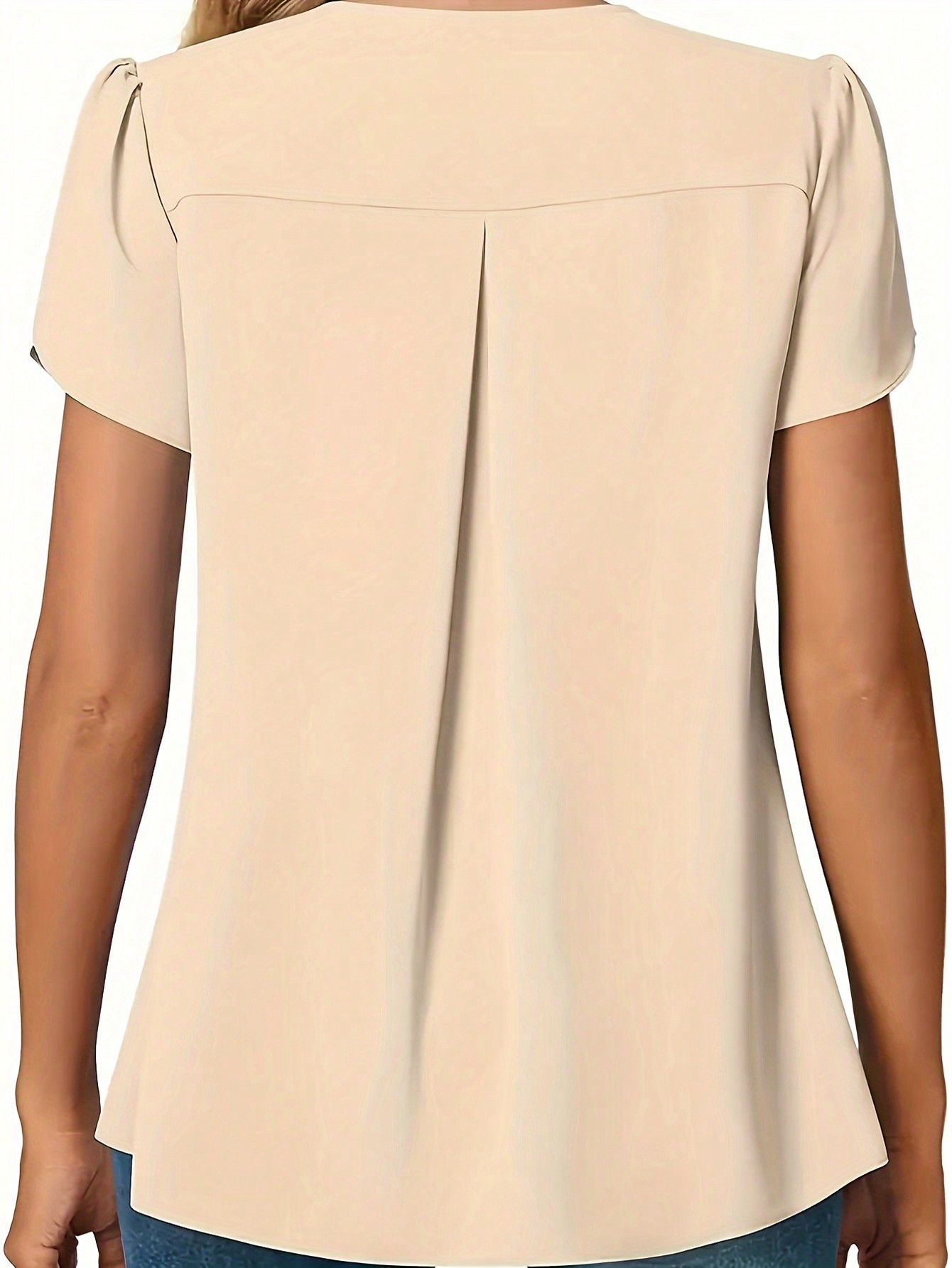 Plus Size 0XL-5XL Women V-neck - Women'S Formal Wear Blouse 评论和价格