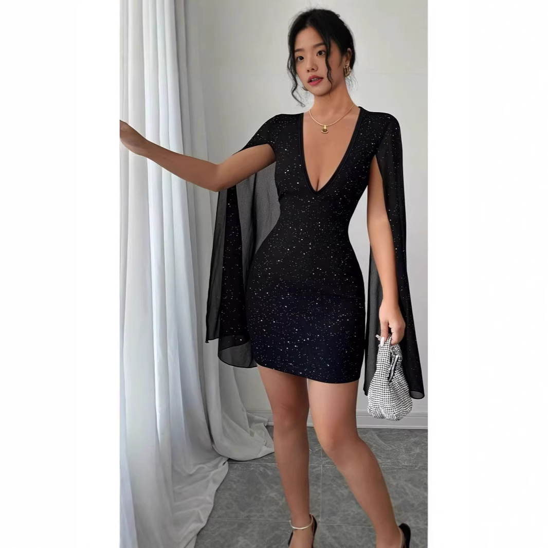 V Neck Bodycon Midi Dress Eleg - Formal Wear Women Us 评论和价格