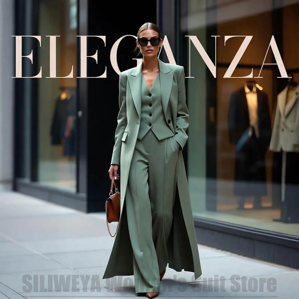 Chic Women's Suit Set Three Pi - Women'S Formal Wear Pants 评论和价格