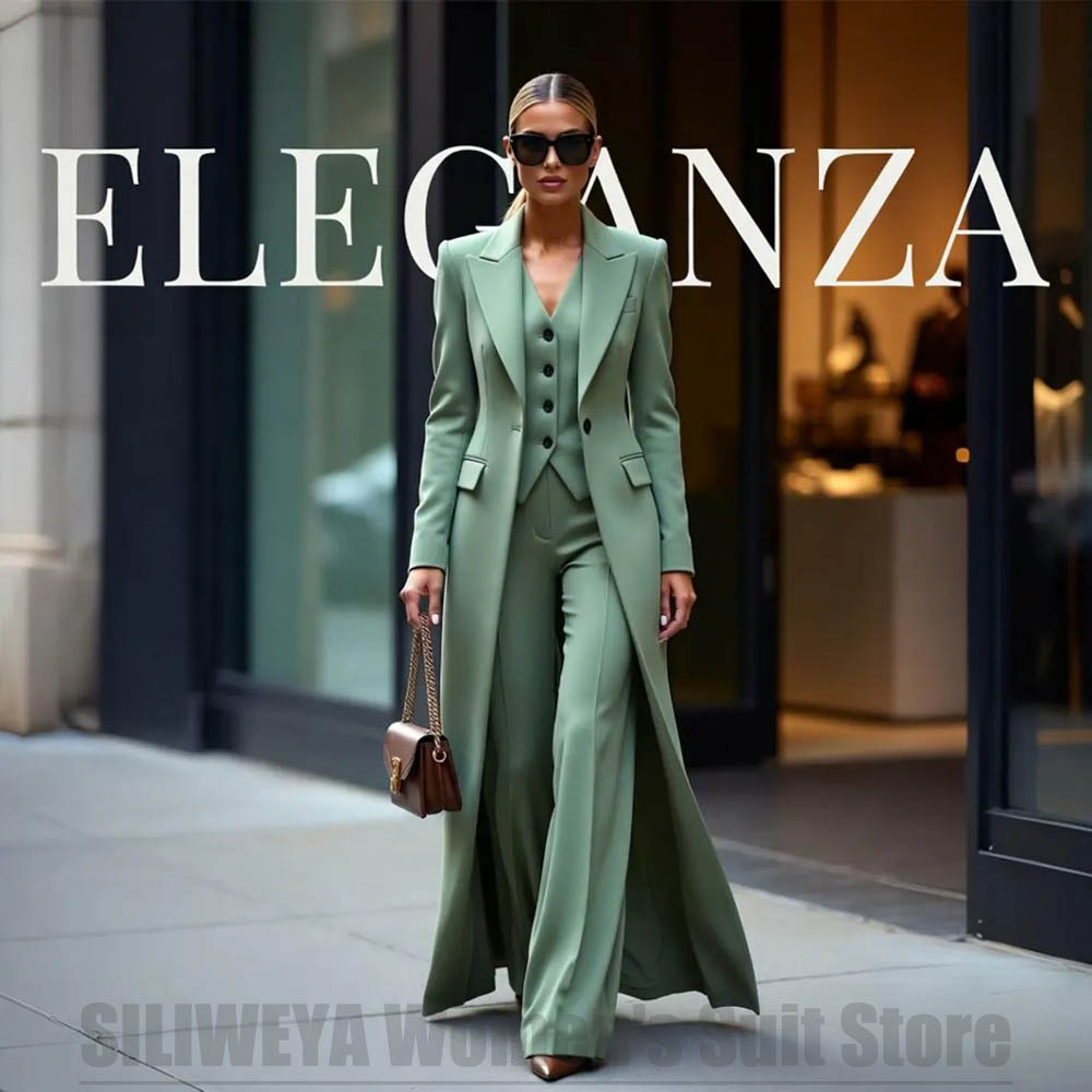Chic Women's Suit Set Three Pi - Women'S Formal Wear Pants 评论和价格