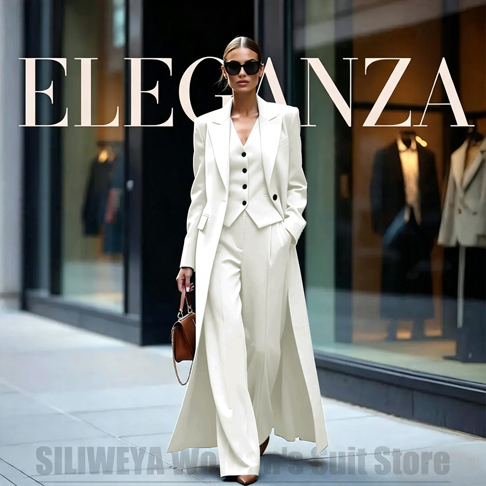 Chic Women's Suit Set Three Pi - Women'S Formal Wear Pants 评论和价格