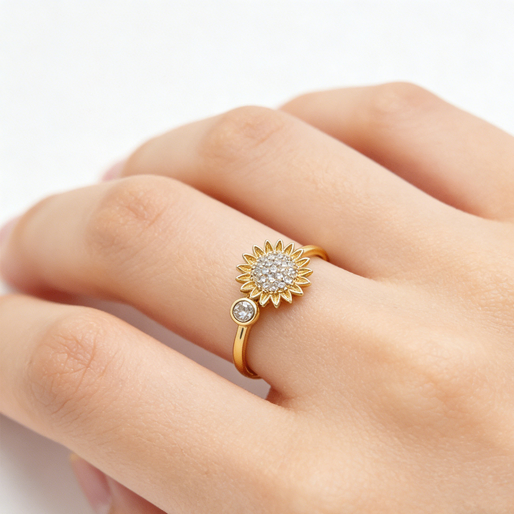 Versatile Sunflower Rotating R - Formal Wear Jewelry For Women 评论和价格