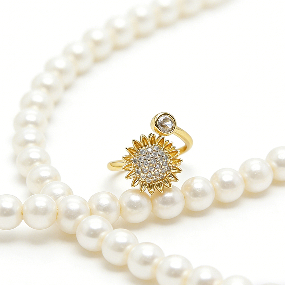 Versatile Sunflower Rotating R - Formal Wear Jewelry For Women 评论和价格