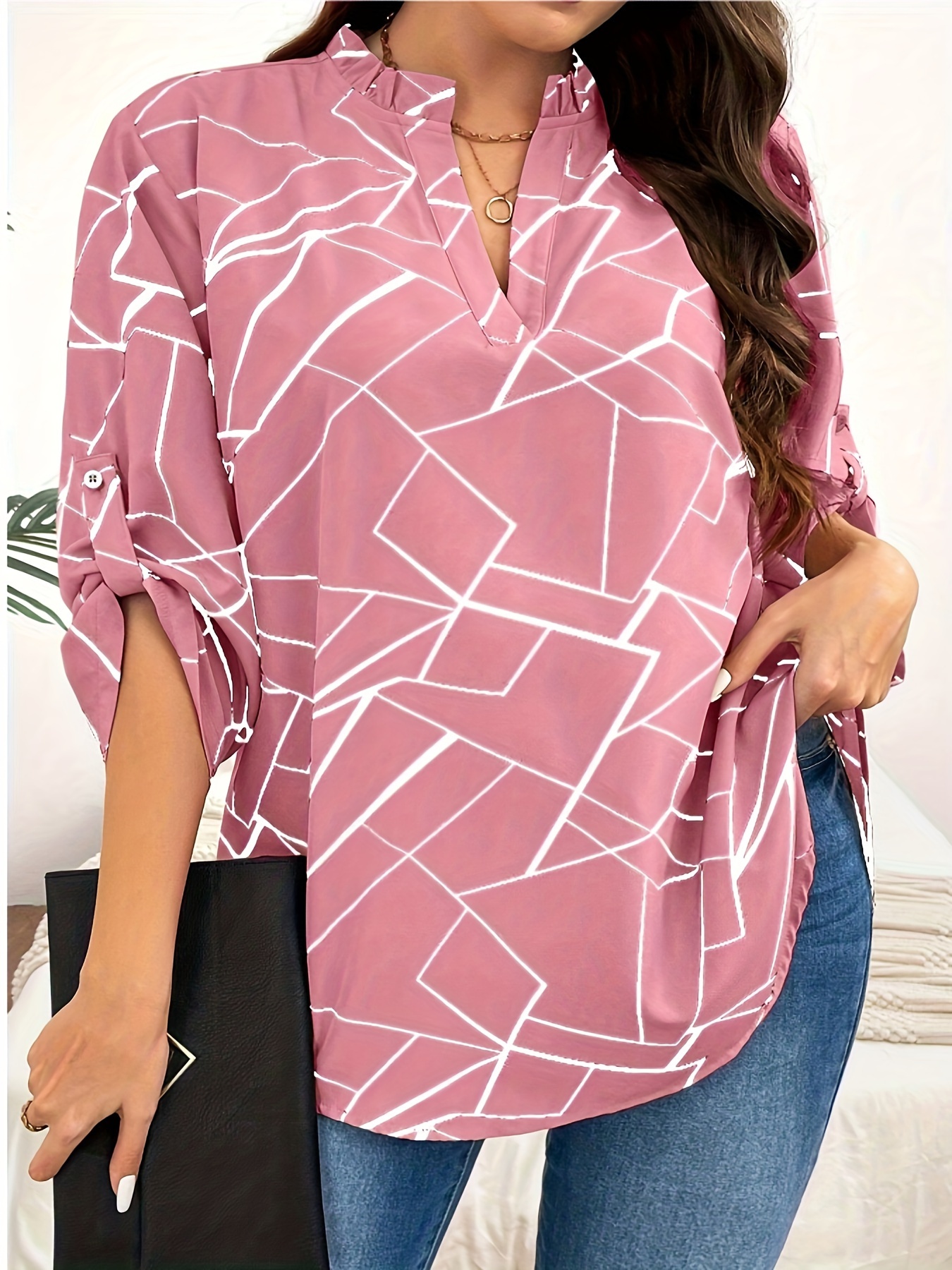 Plus Size Spring Autumn Women' - Women'S Formal Wear Blouse 评论和价格