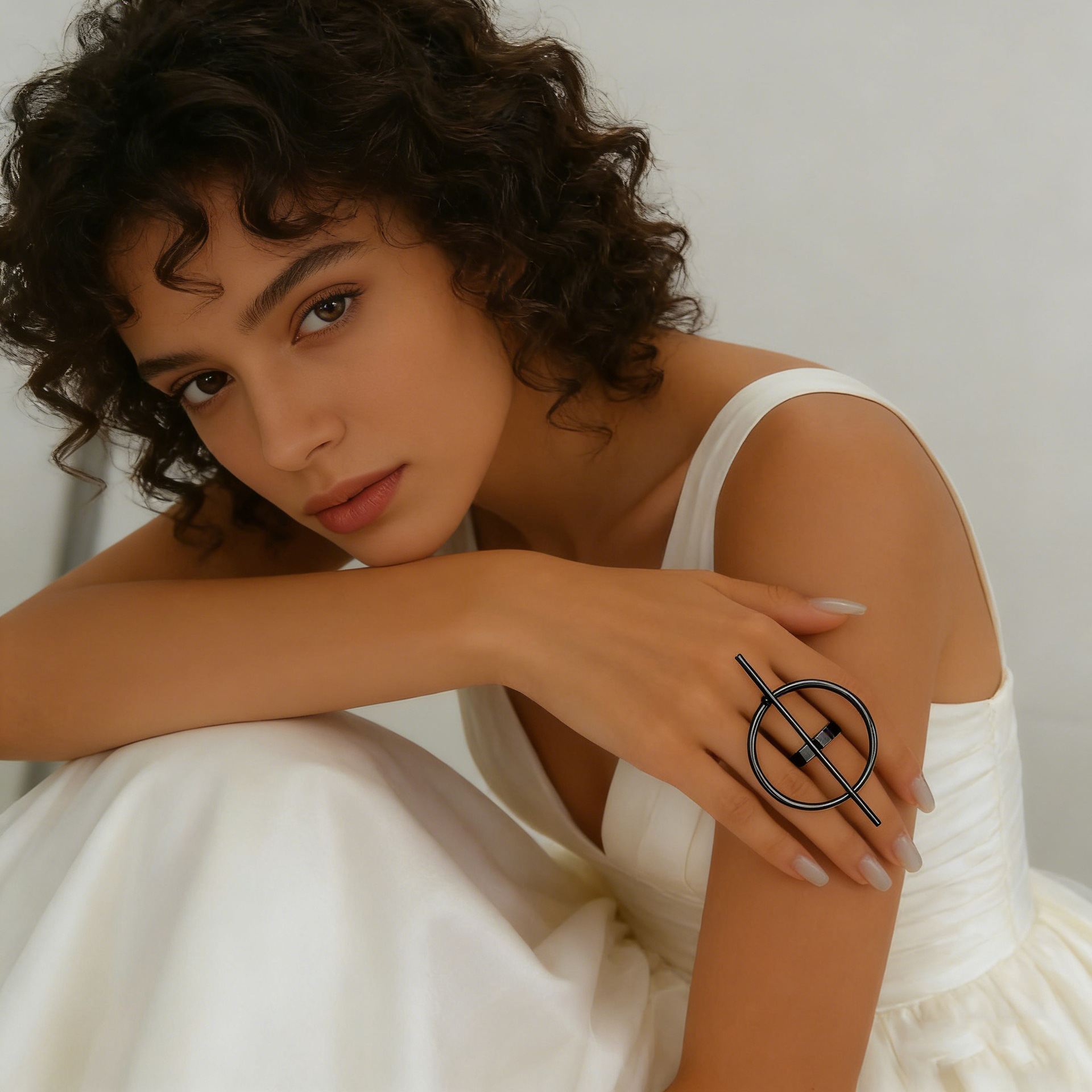 Geometric Open Circle & Vertic - Formal Wear Jewelry For Women 评论和价格