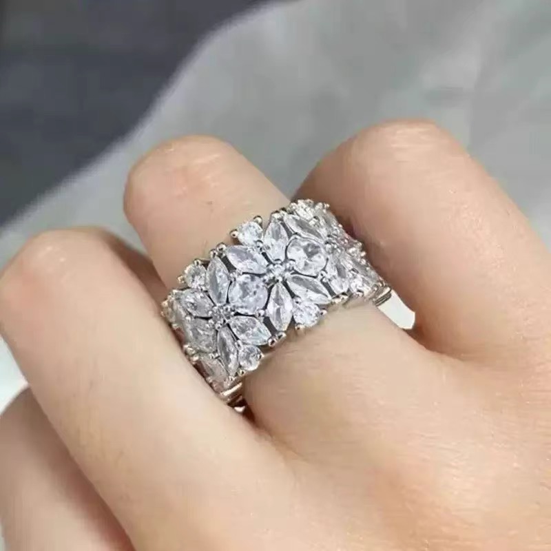 Vintage Flower Cluster Wide Ba - Formal Wear Jewelry For Women 评论和价格