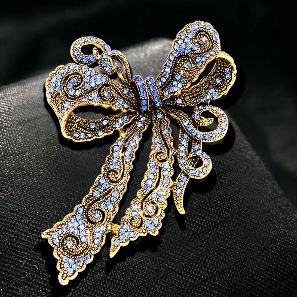 Vintage Bow-Shaped Brooch, Ele - Formal Wear Jewelry For Women 评论和价格