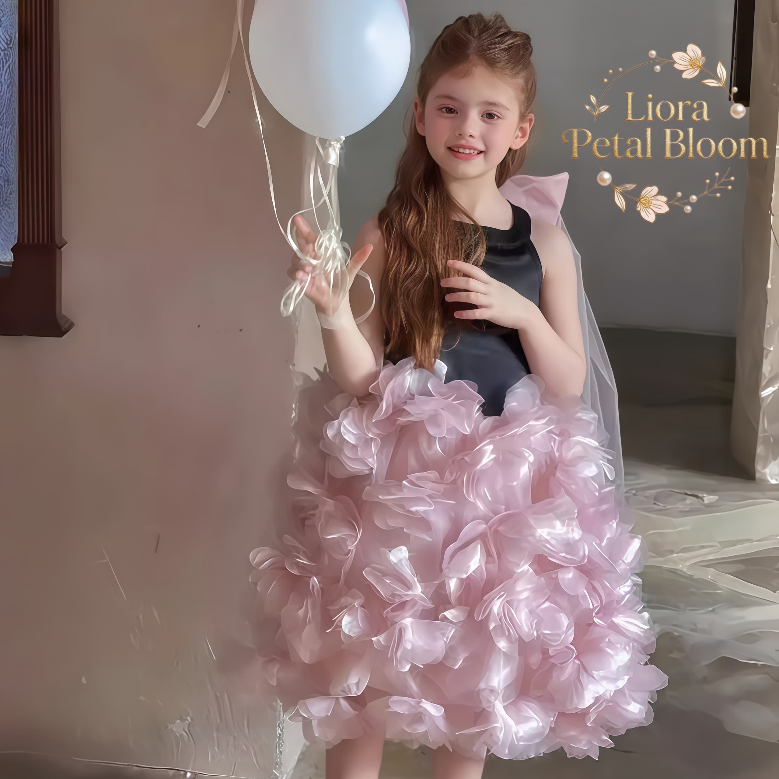 Girls' Black Floral Tulle Dres - Formal Wear Women Us 评论和价格