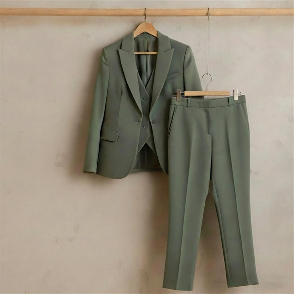 New Sage Green Women's Suit 3  - Vintage Women'S Formal Wear 评论和价格