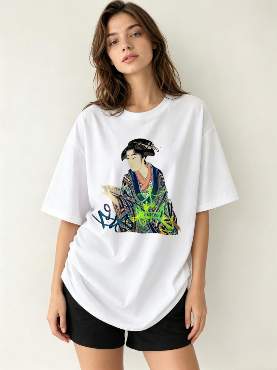 T Shirts For Woman Rune Patter - Women'S Formal Traditional Wear 评论和价格