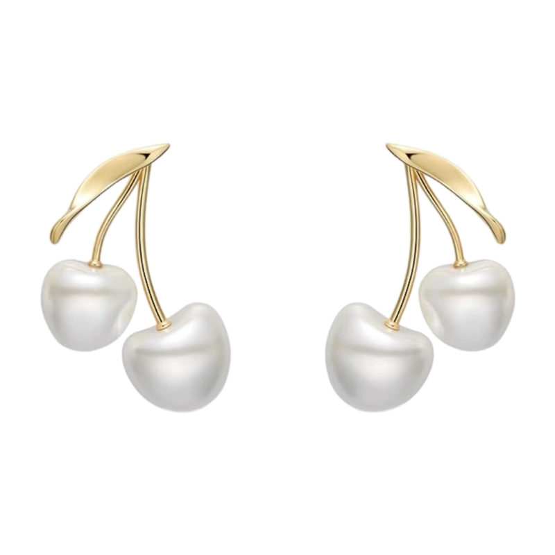 Cherries Blossom Pearls Ear Je - Formal Wear Jewelry For Women 评论和价格