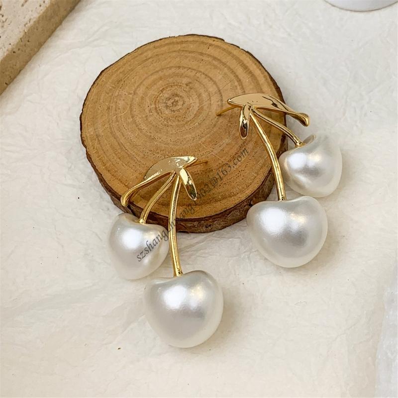 Cherries Blossom Pearls Ear Je - Formal Wear Jewelry For Women 评论和价格