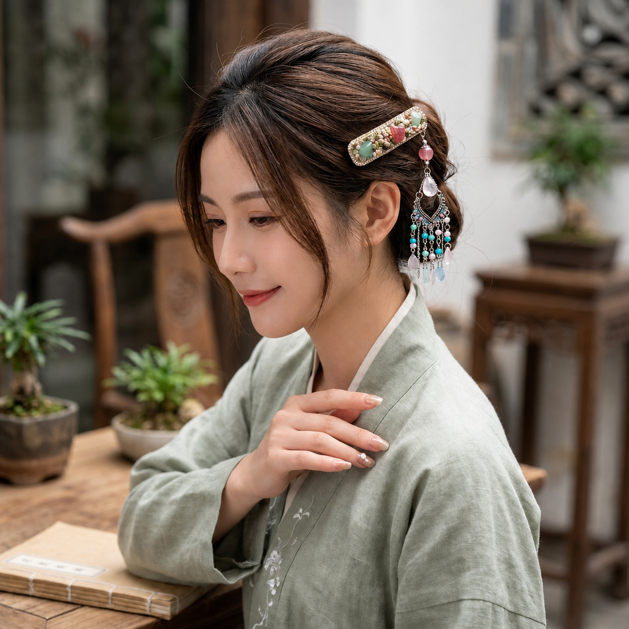 Hair Jewelry Handcrafted Fring - Formal Wear Jewelry For Women 评论和价格